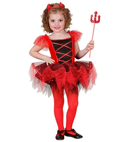 [WID2845D] Dancing She-Devil Fancy Dress for Girls