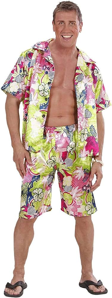 [WID28513] Hawaii Costume - Shirt and Shorts, Size L