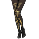 Collant Steampunk noir et or