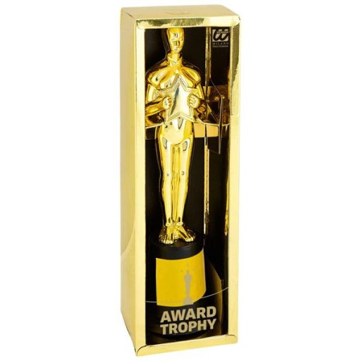 Gold Oscar-Style Trophy Decoration 22 cm