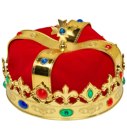 [WID3047Q] Royal crown with stones
