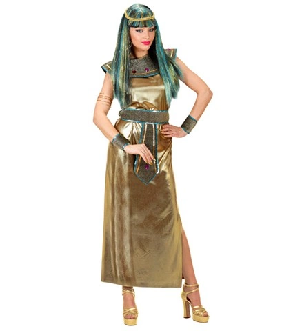[WID35173] Ancient Egyptian Fancy Dress with Jewellery for Women