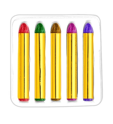 [WID4080G] Set mit 5 Metallic-Schminkstiften