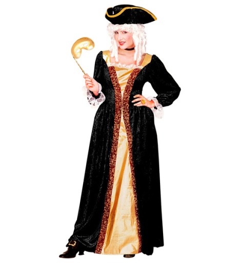 Noble Vénitienne (Robe et Chapeau en Velours) Taille M