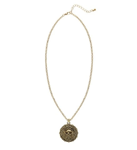 [WID46747] Skull compass necklace