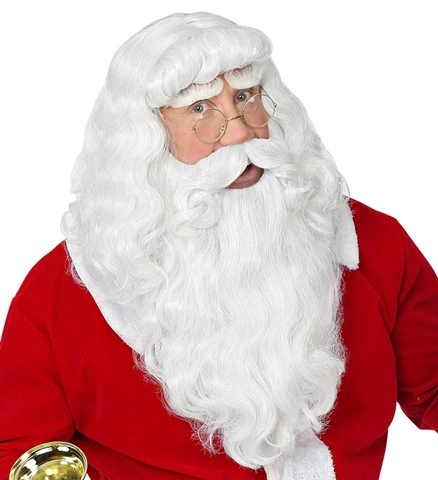 [WID46943] Deluxe Father Christmas wig with beard and moustache