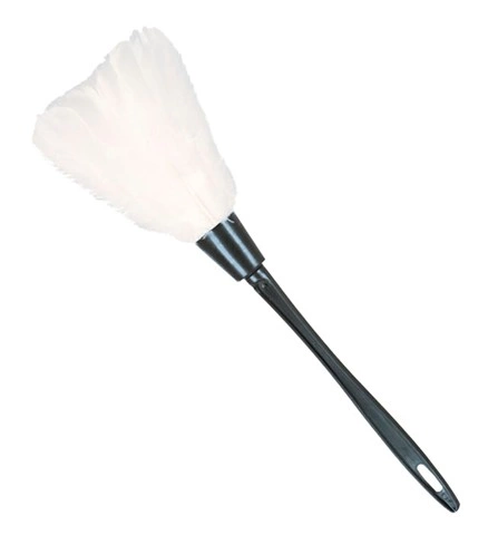 [WID4713F] White feather duster