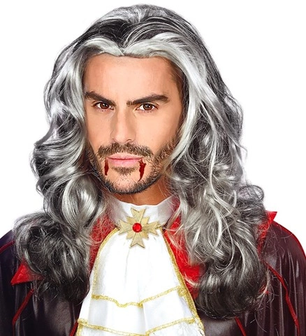 [WID6146T] Long Grey Vampire Wig