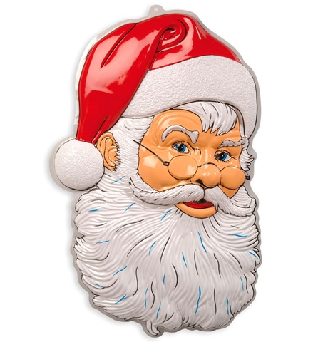[WID6911T] Weihnachtsmannkopf zum Aufhängen