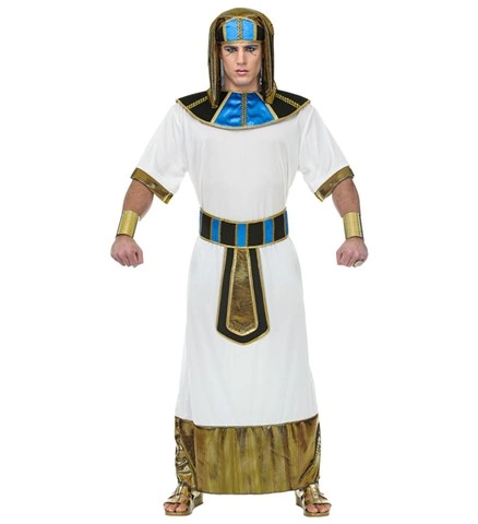 [WID69453] Pharao-Kostüm mit Kragen und Kopfschmuck für Herren