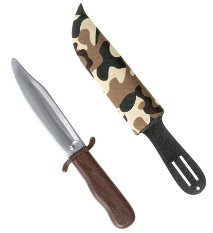 Couteau avec étui camouflage