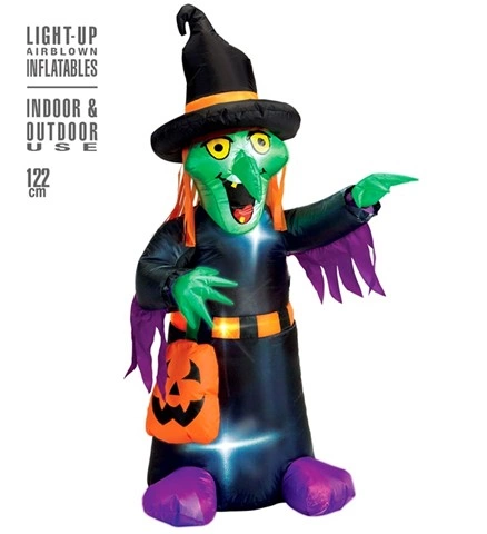 [WID75035] Inflatable Light-up Witch