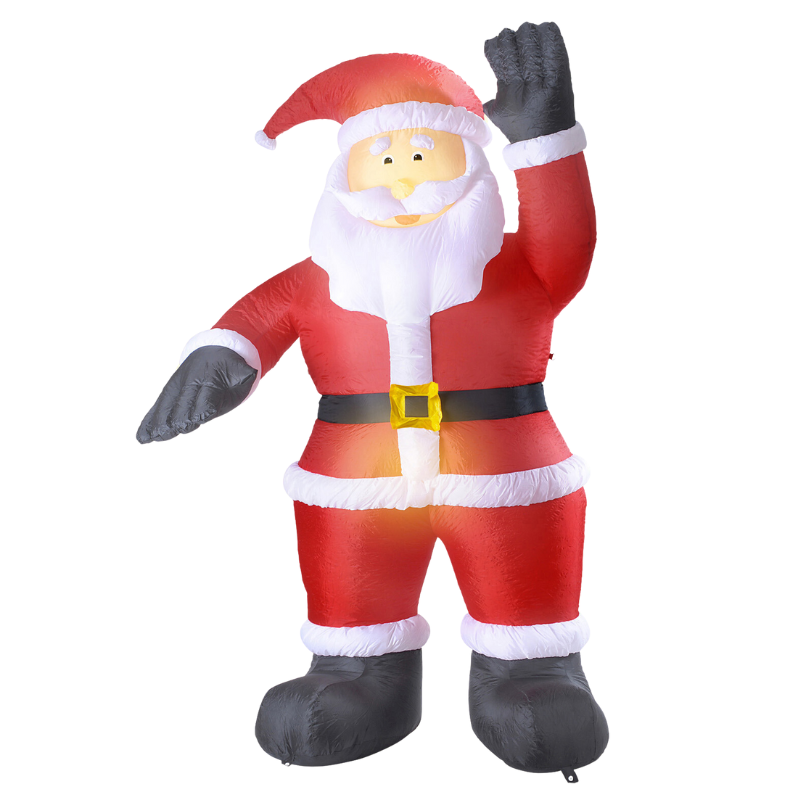 Père noël gonflable lumineux 244cm 