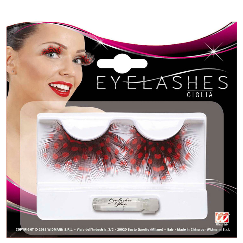 [WID7888L] Falsche Wimpern aus Glas + Kleber