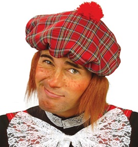 BERRET ECCOSSAIS AVEC POMPON