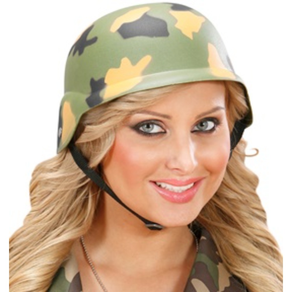 [WID8581M] Casque militaire camouflage en plastique