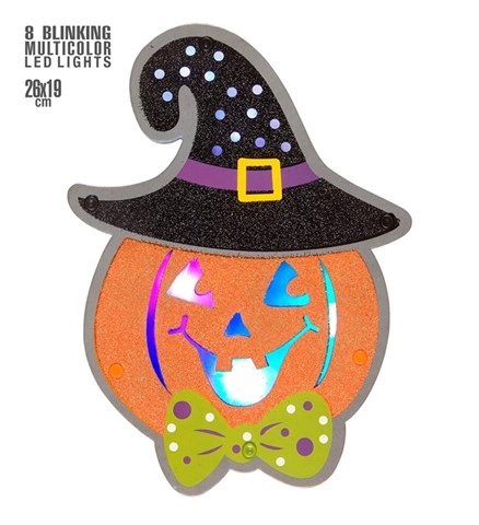 [WID86856] Light-up Pumpkin Wall Decoration
