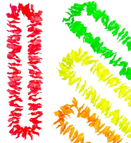 [WID9127N] Neon fabric Hawaiian lei