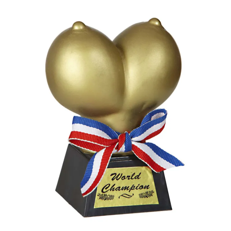 Trophée seins dorés