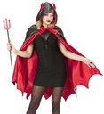 Cape de Diable Rouge avec Capuche Taille Unique