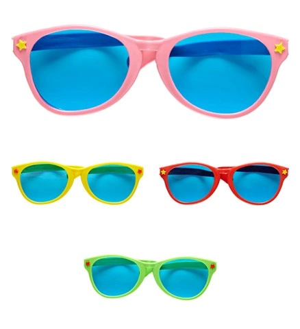 [WID9867G] Riesige Clownsbrille - 4 Modelle sortiert