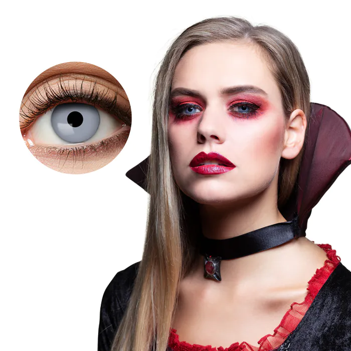 [ZOE214534W14] Lentille 1 semaine  vampire grise