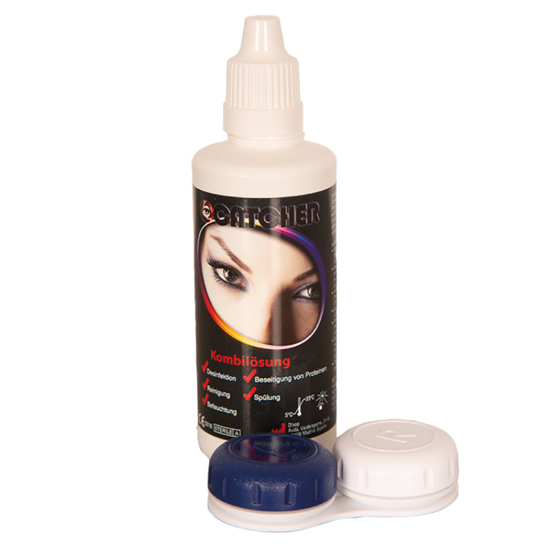 Liquide d'entretien+porte lentilles