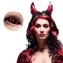Lentilles sclères intégrales orange demon
