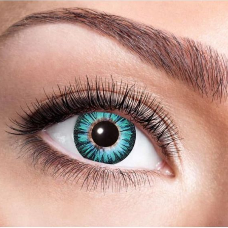 [ZOE84091941.B01] Big Eyes Green Fashion Contact Lenses - 12 Months