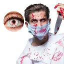 Lentilles de couleur "Bloodshot"- 1 semaine 