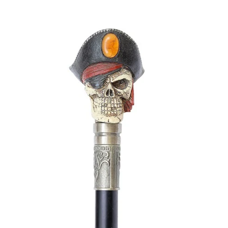 [ZOE97040541008] Canne tête de mort pirate