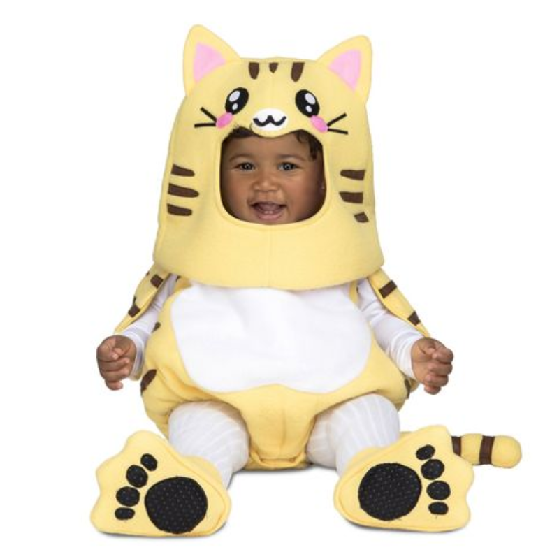 Déguisement de chaton jaune pour bébé