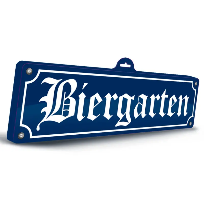 [FOL20950] Schild "Biergarten" - Oktoberfest
