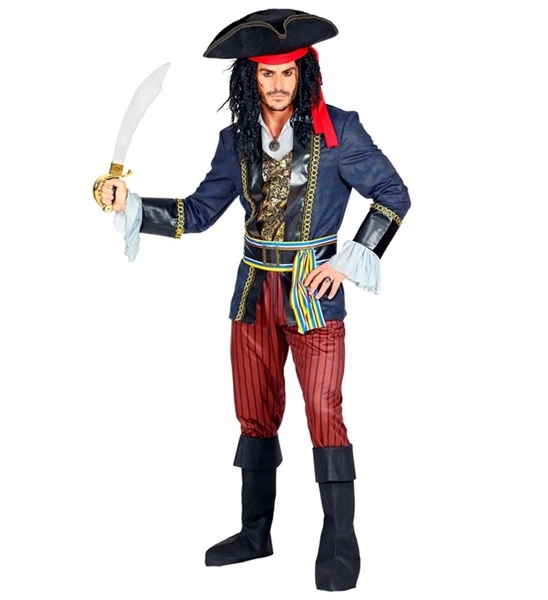 [WID09531] Pirate Captain Costume for Men (S)