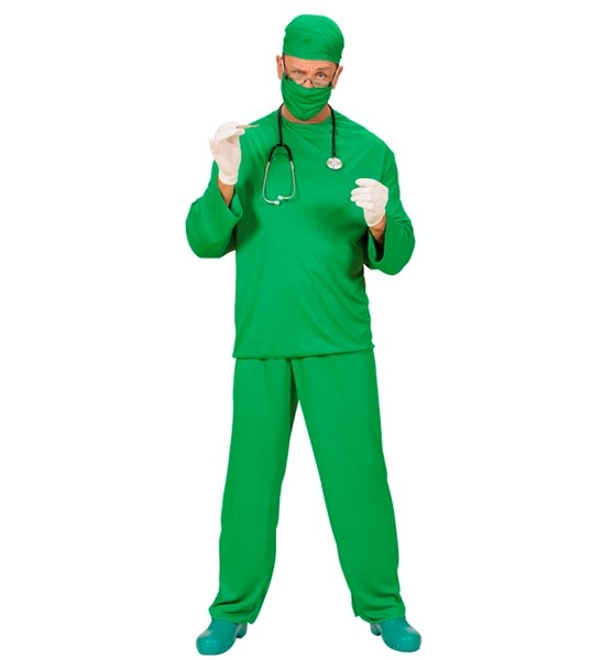 [WID39101] Déguisement de chirurgien pour homme (S)