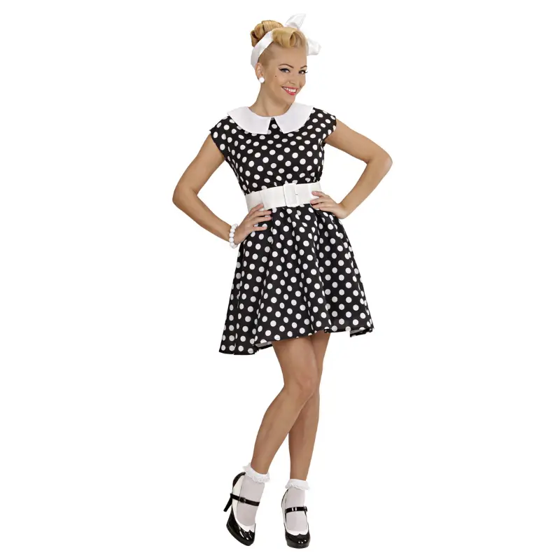 [WID58291] 50er-Jahre-Kleid-Kostüm für Damen (S)