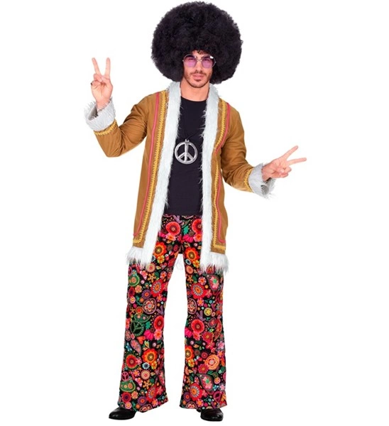 [WID02201] Woodstock-Hippie-Kostüm für Herren (S)