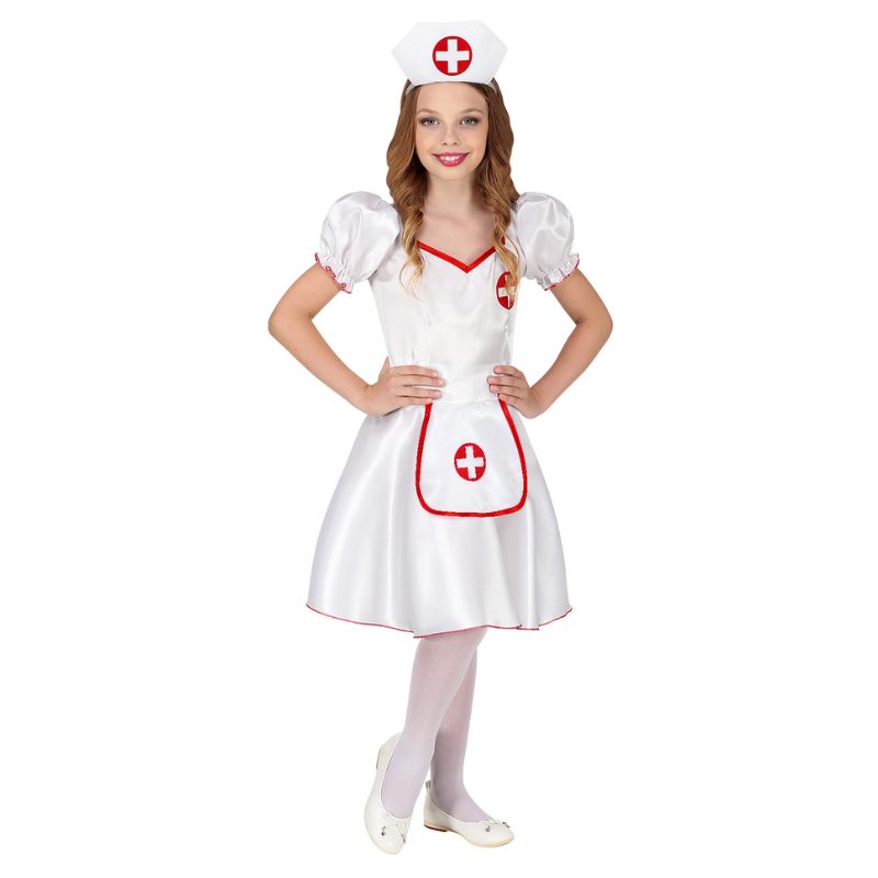 [WID85876] Krankenschwester-Kostüm für Mädchen (128)