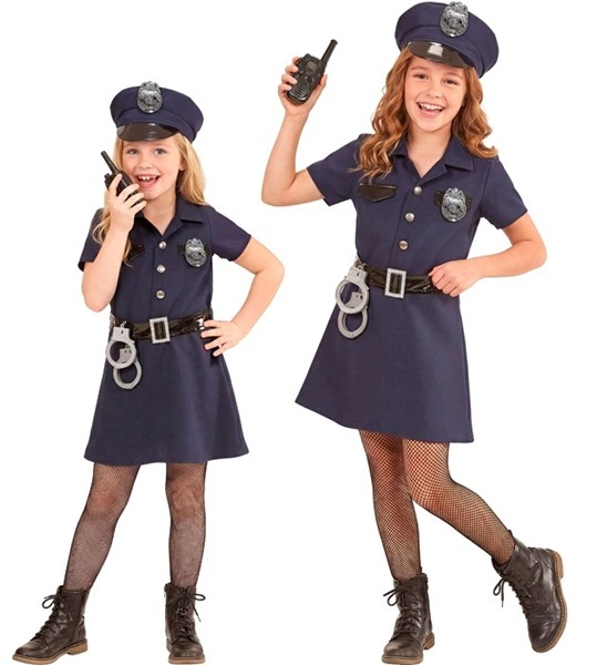 [WID49085] Polizistin Kostüm für Mädchen (116)