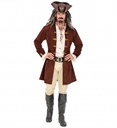 Manteau suédine brun de pirate pour homme