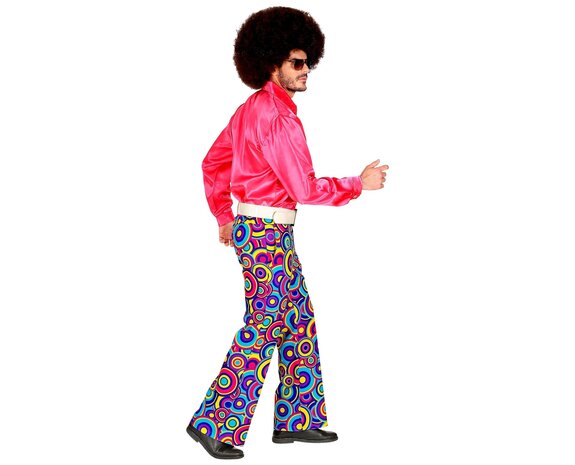 Déguisement homme pantalon 70's bulles psychédéliques 