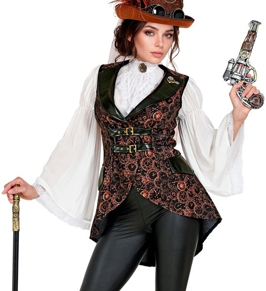 Gilet steampunk pour femme