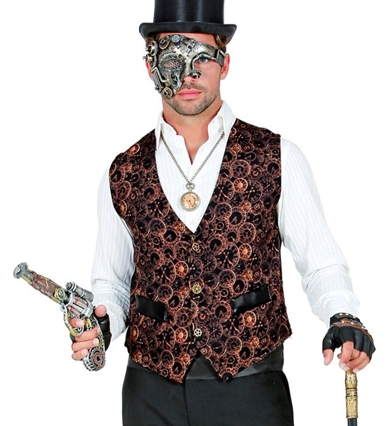 [WID48183] Steampunk Waistcoat for Men (XXL)
