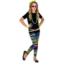 Déguisement fille legging 80' fluo animal