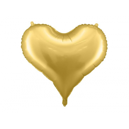 Ballon alu coeur échancré rouge 61 x 53 cm