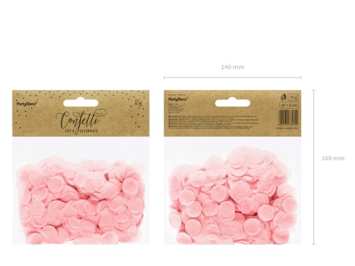Confettis Ronds Papier Bleu Bébé - 15g