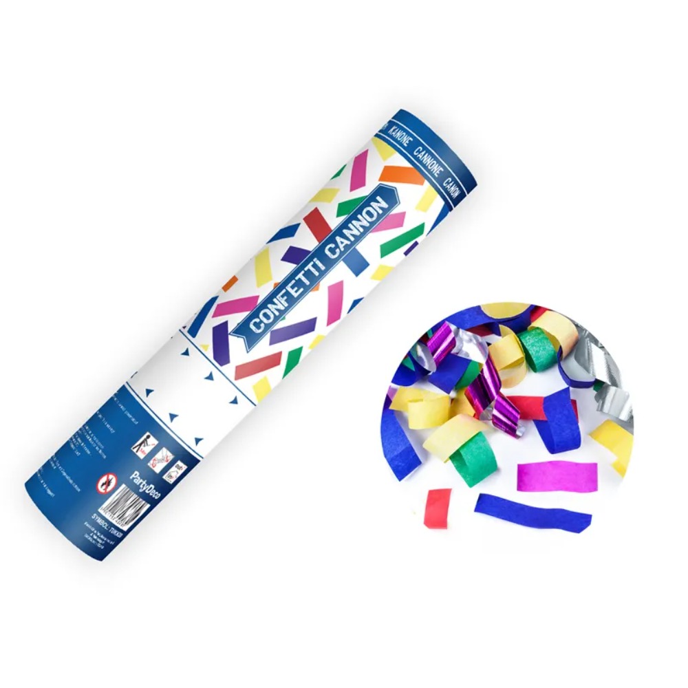 [PARTUKN20] Canon with confetti multicoloured (20 cm)