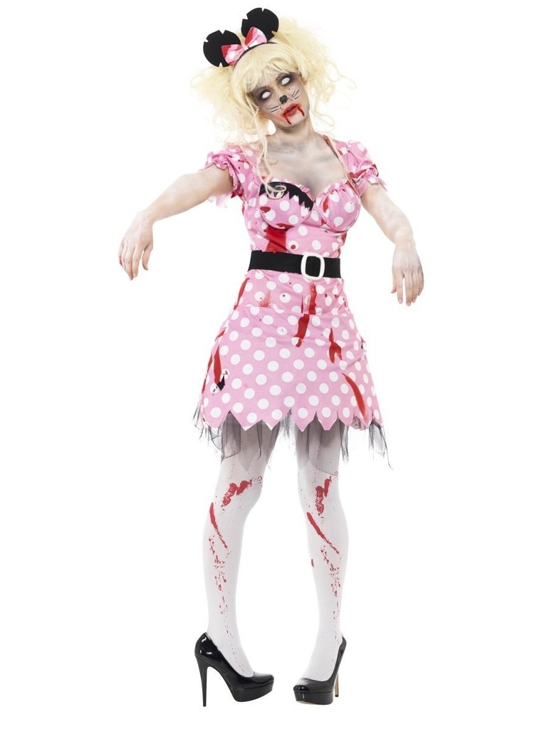 Déguisement de Minnie zombie pour femme