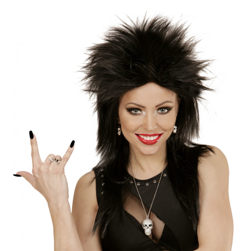 [WID03559] Bague de rocker argentée à pointes