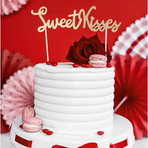 [PARKPT24-019B] Cake topper "Sweet Kisses"